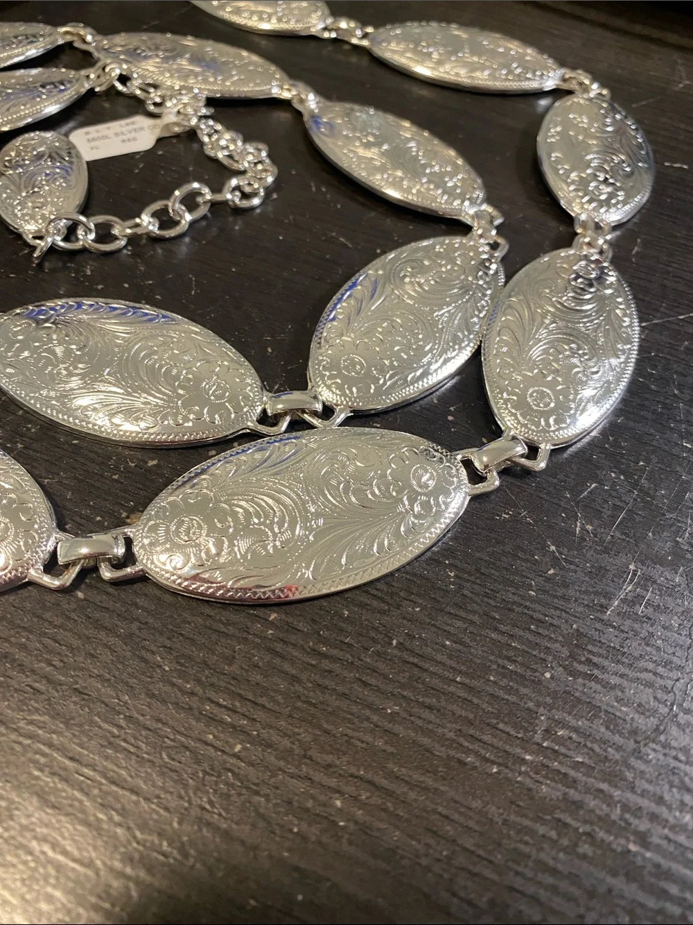 Tony Lama Silver Concho Chain Belt 5500L
